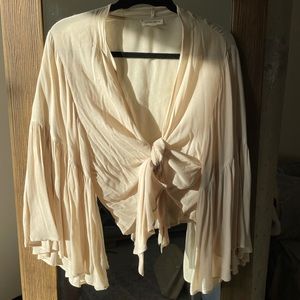 Tie front blouse